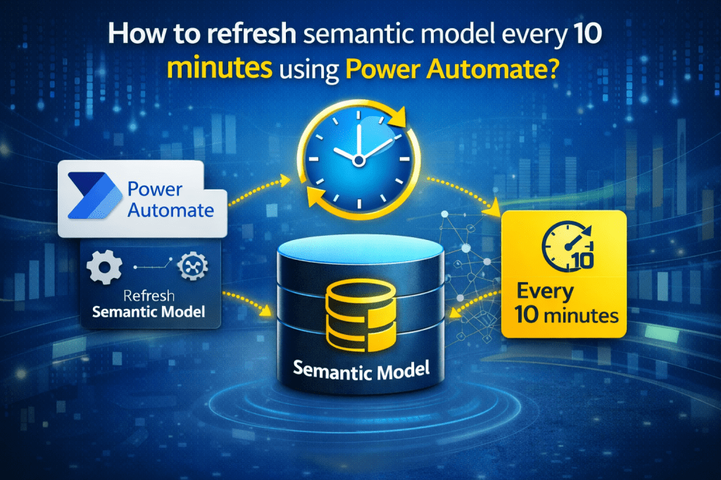 How to refresh semantic model every 10 minutes using Power Automate?