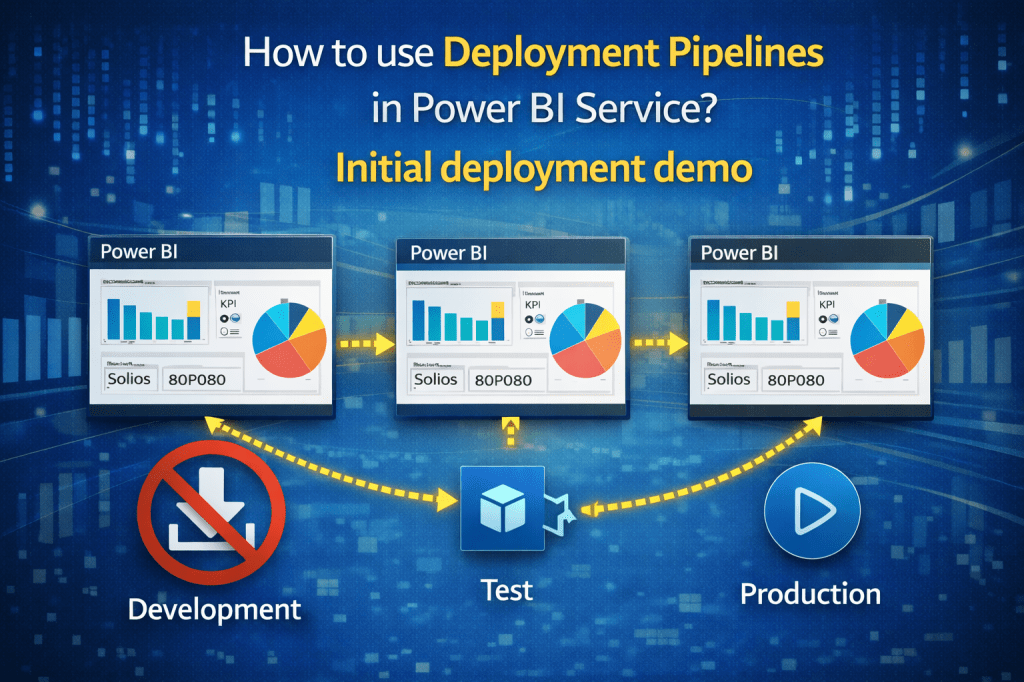 How to use Deployment Pipelines in Power BI Service? Initial deployment demo